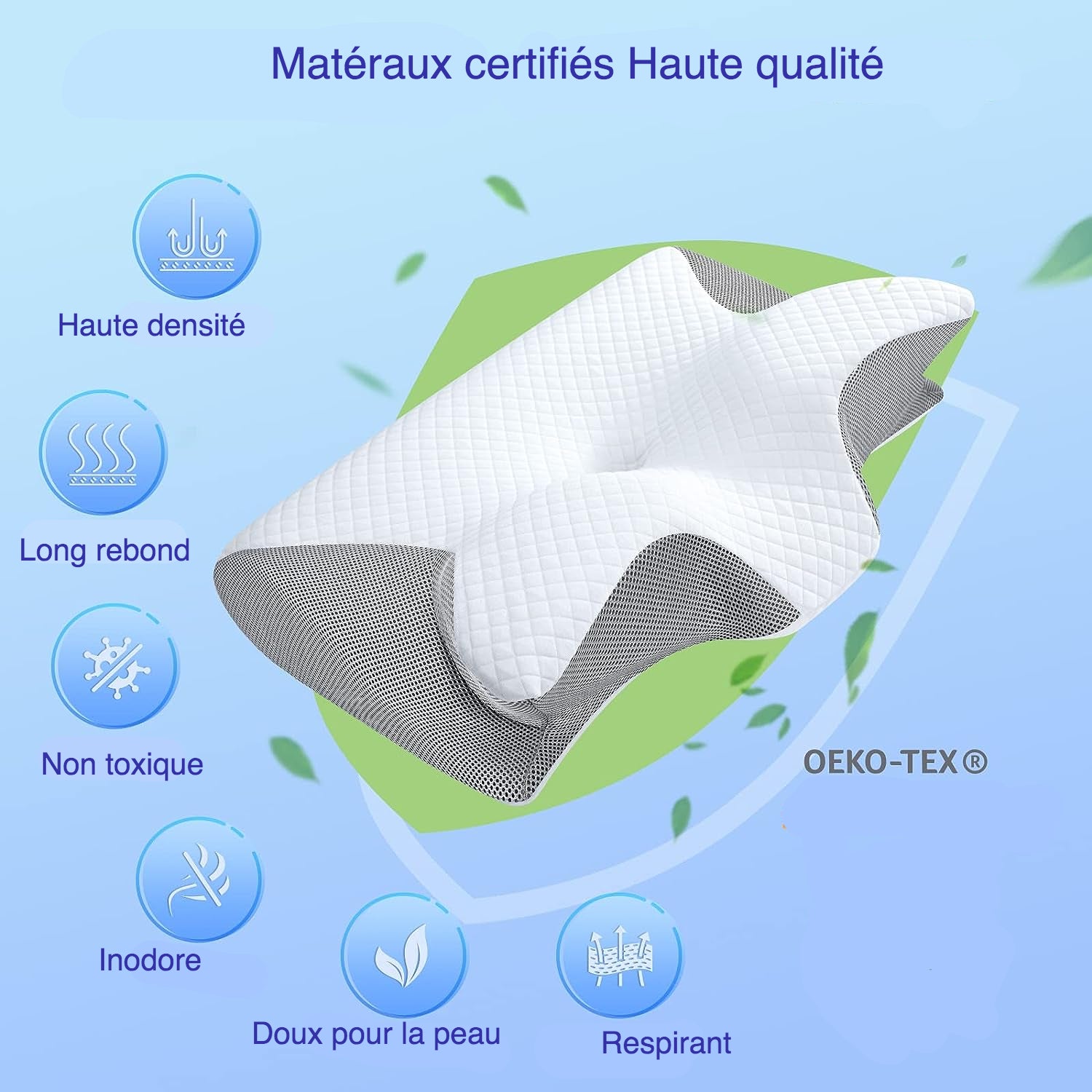 CerviConfort™ – Le Coussin Cervical Recommandé par les Professionnels de Santé